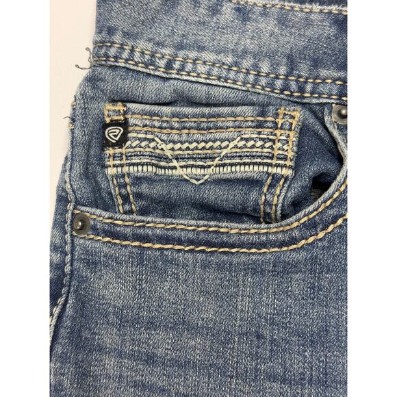 Rock & Roll Denim Mens Pistol Regular Straight Leg Blue Denim Jeans - Size 30x30 - Picture 4 of 10